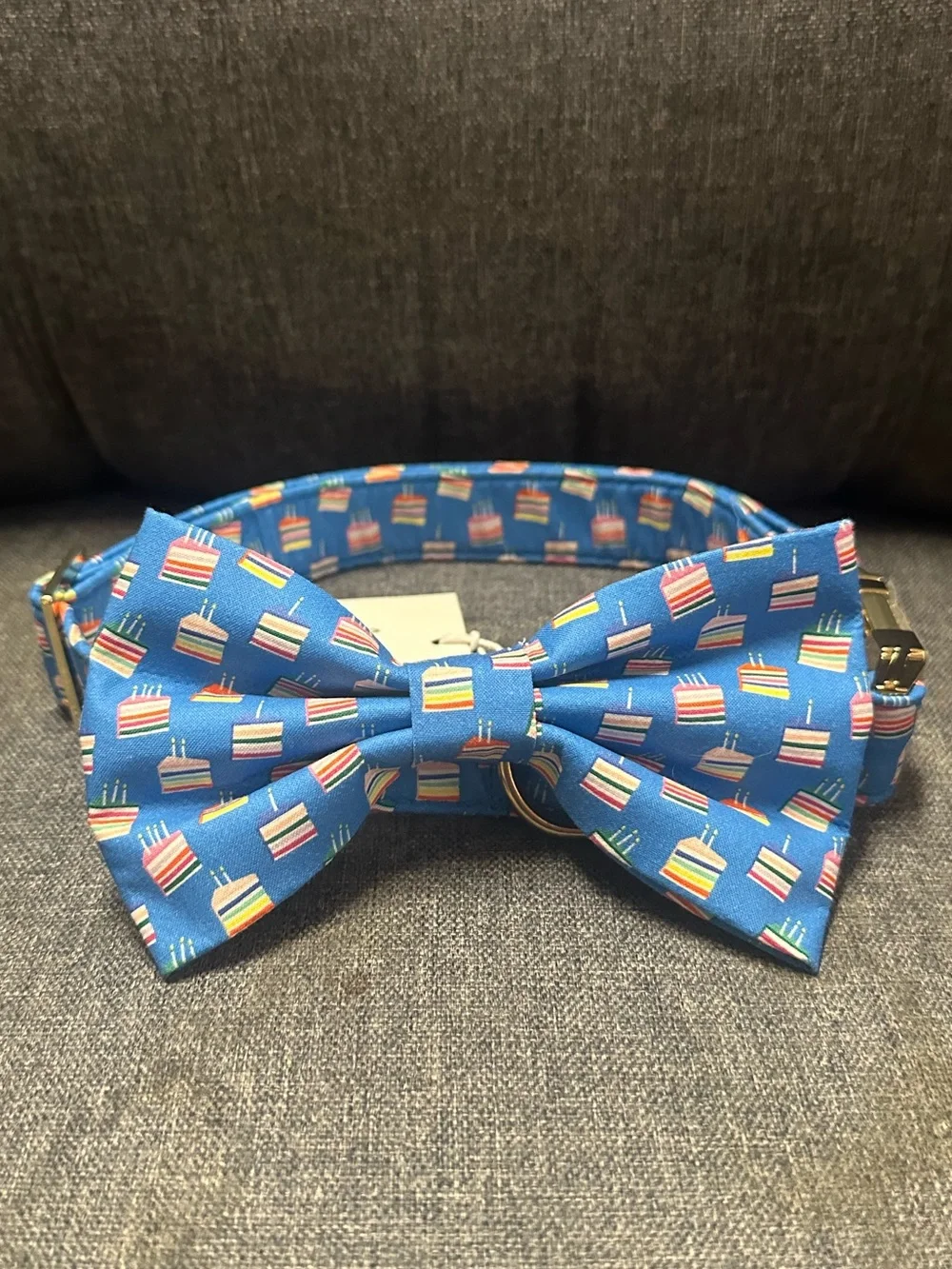 The Foggy Dog ‘Piece of Cake’ Bow Tie & Collar Set